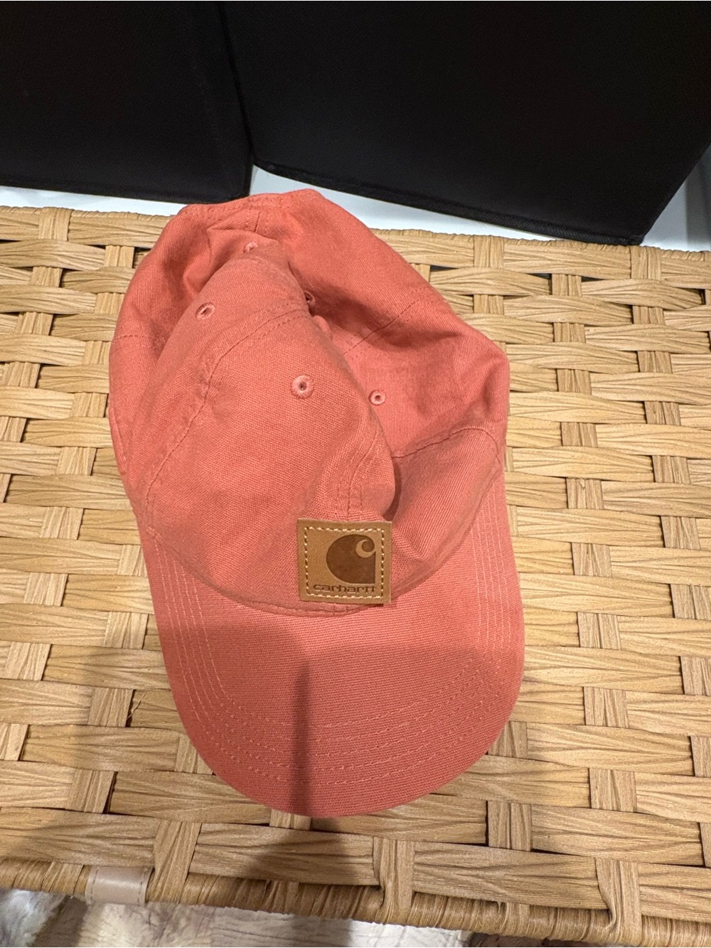 Carhartt Kids Coral-Peach Canvas Baseball Cap